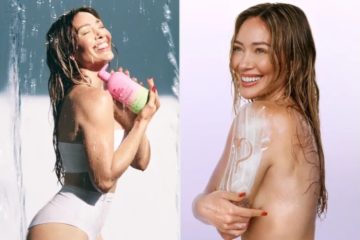 Hilary Duff promoting the Bath & Body Works Fruit Fusion collection in the brand's latest beauty campaign