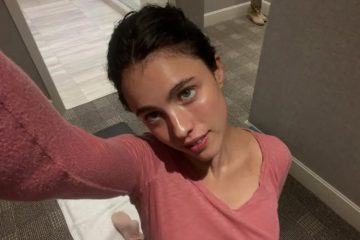 Margaret Qualley at a public event as fans speculate about recent Instagram changes involving Jack Antonoff.