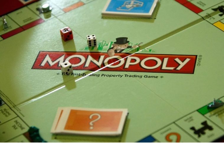 A Monopoly game board representing Netflix's upcoming reality competition series inspired by the classic board game.