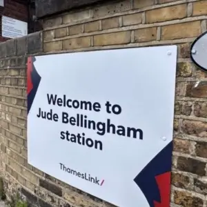 Bellingham Station Becomes 'Jude Bellingham' Station