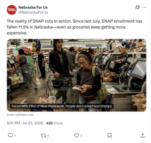 The Reality of SNAP Cuts in Action: Nebraska Sees 11.5% Enrollment Drop Amid Rising Grocery Prices