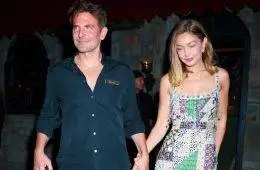 Gigi Hadid and Bradley Cooper arrive near Madison Square Garden ahead of Taylor Swift and Travis Kelce's reported rehearsal dinner.