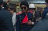Jaafar Jackson portraying Michael Jackson in the record-breaking biographical film Michael.