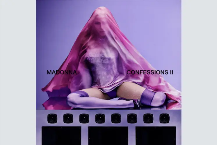Madonna performs during the promotional campaign for her album Confessions II.