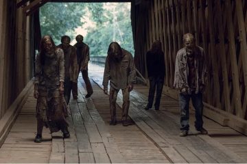 Promotional artwork for The Walking Dead franchise highlighting the new Netflix and AMC Global Media streaming partnership.