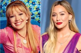 Hilary Duff smiling during an interview while reflecting on her lasting connection with fans.