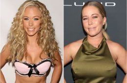 Kendra Wilkinson smiling during a public appearance while discussing aging and self-acceptance.