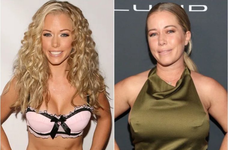 Kendra Wilkinson smiling during a public appearance while discussing aging and self-acceptance.