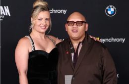 Jacob Batalon and Veronica Leahov smiling together after quietly tying the knot in a private wedding ceremony.