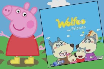 Characters from the children's animated series Wolfoo and Peppa Pig referenced in a major UK copyright ruling involving copyrighted audio.