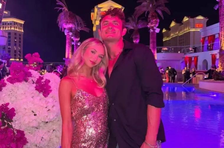 James Kennedy proposes to pregnant girlfriend Jordan Meyers during a romantic engagement at Villa d'Este overlooking Lake Como, Italy.