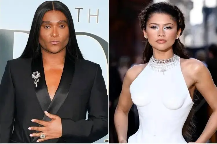 Zendaya wears a Schiaparelli couture gown at The Odyssey London premiere after the dress was flown from Paris by private jet