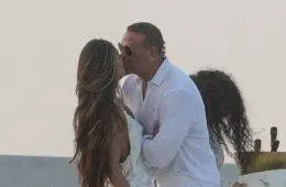 Alex Rodriguez and Meghan Hayden are seen together during a holiday weekend outing in the Hamptons.