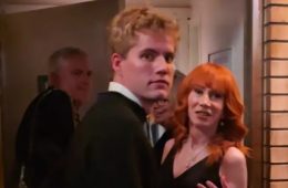 Kathy Griffin introducing her new boyfriend in a social media post.