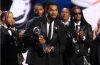 New York Knicks players accept the Best Team award at the 2026 ESPYS following their NBA championship season.