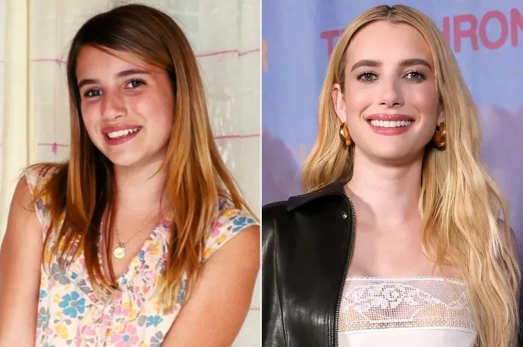 Emma Roberts discussing the upcoming Aquamarine TV reboot while reflecting on her return as Claire.