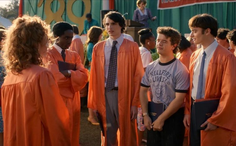 The Stranger Things cast gathered together in a special video celebrating the Netflix series' 10-year anniversary.