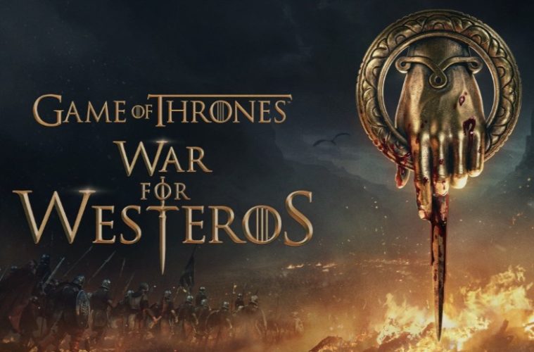 Artwork from Game of Thrones: War for Westeros featuring armies preparing for battle across the Seven Kingdoms.