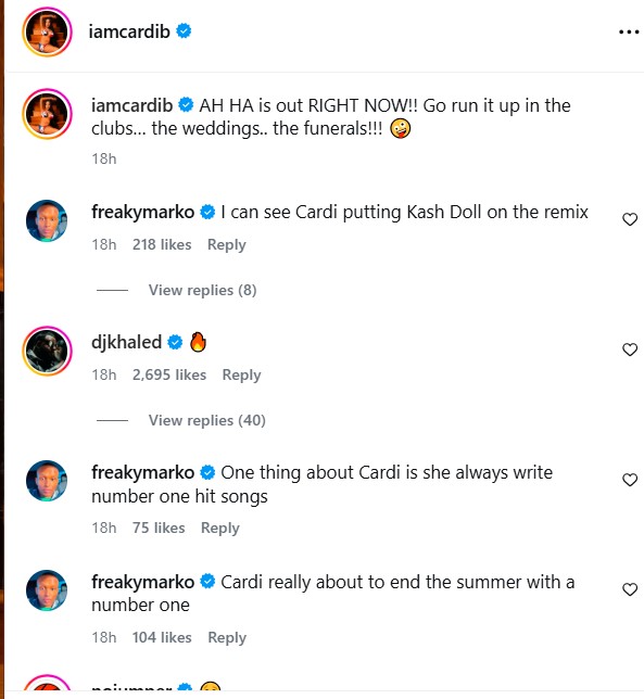 Cardi B AH HA Single Cover