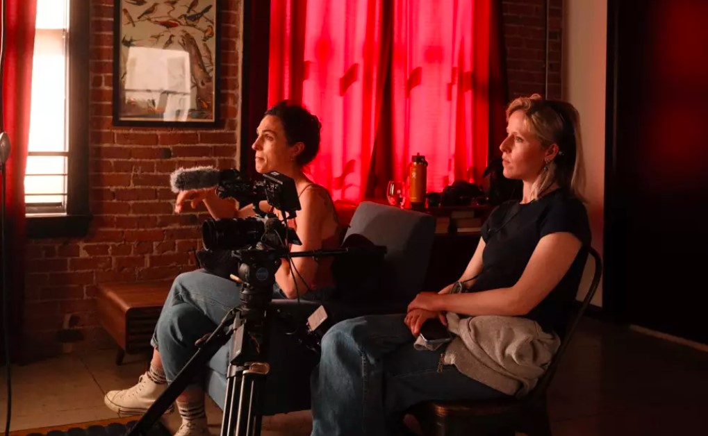 Director Alice McShane, left, and producer Jessica Sartenaer sifted through more than 120 online allegations to investigate claims of sexual assault and possible statutory rape against Jared Leto.