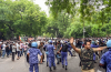 Supporters gathered during the 23-day hunger strike as organizers announce the protest's conclusion and the continuation of the broader movement.