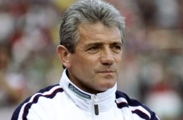 Former England football captain and manager Kevin Keegan during his time on the touchline, remembered for his legendary playing and managerial career.