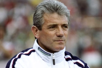 Former England football captain and manager Kevin Keegan during his time on the touchline, remembered for his legendary playing and managerial career.
