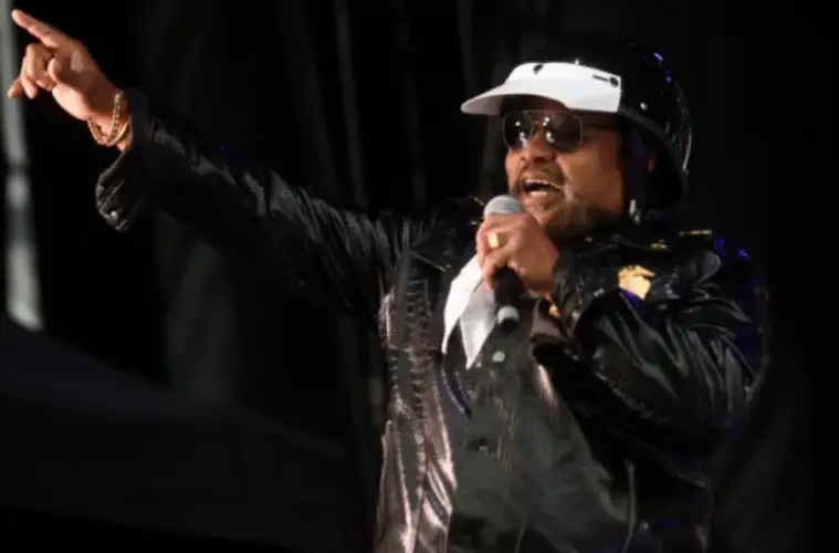 Victor Willis performing as the lead singer of the Village People during the height of the disco era.