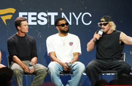 Tom Brady, Logan Paul, and Drew Brees featured in a sports montage highlighting speculation about a potential WWE match between Brady and Logan Paul.