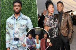 Chadwick Boseman at a public event, with the article discussing a lawsuit filed by his brothers over the administration of his estate.