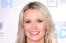 A Sky Sports presenter during a television broadcast, discussing her experience with an incorrect cancer diagnosis after previously receiving the all-clear.