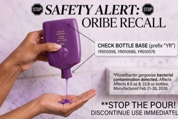 Bottles of Oribe Serene Scalp Densifying Shampoo included in a nationwide recall after possible bacterial contamination was detected.