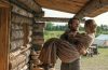 The Ingalls family standing together on the American prairie in Netflix's Little House on the Prairie adaptation, highlighting the series' sweeping landscapes and family-centered storytelling.