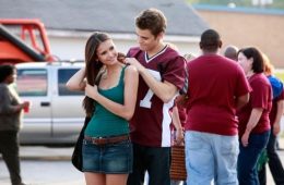 A scene from The Vampire Diaries pilot featuring the lead characters during the emotional moment that reportedly convinced the cast and creators the series would succeed.