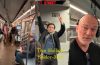 Director Destin Daniel Cretton films a behind-the-scenes subway sequence with Tom Holland on the set of Spider-Man: Brand New Day.