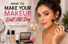 Woman applying makeup as part of a long-lasting makeup routine