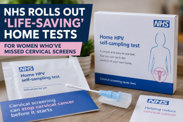 NHS home HPV self-testing kit for cervical cancer screening