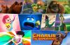 A colorful collection of animated and live-action kids' movie characters from some of the most anticipated family films of 2026.