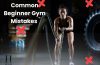 Beginner woman working out at the gym with weights
