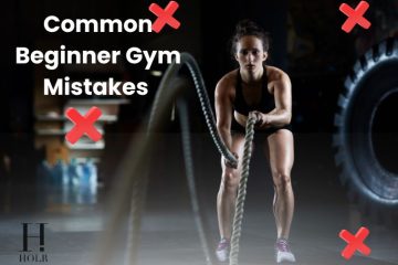 Beginner woman working out at the gym with weights