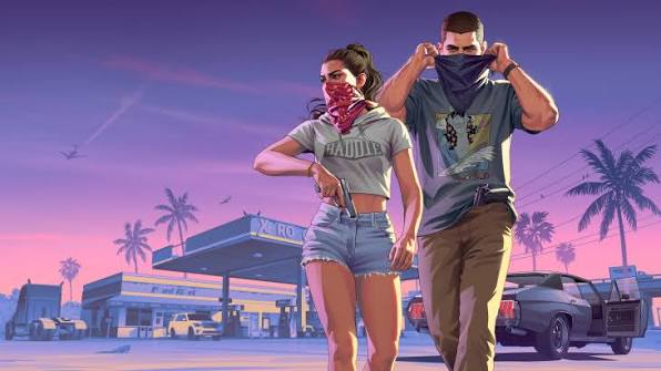 GTA 6 gameplay featuring Jason and Lucia in Vice City from Rockstar's latest Extended Look