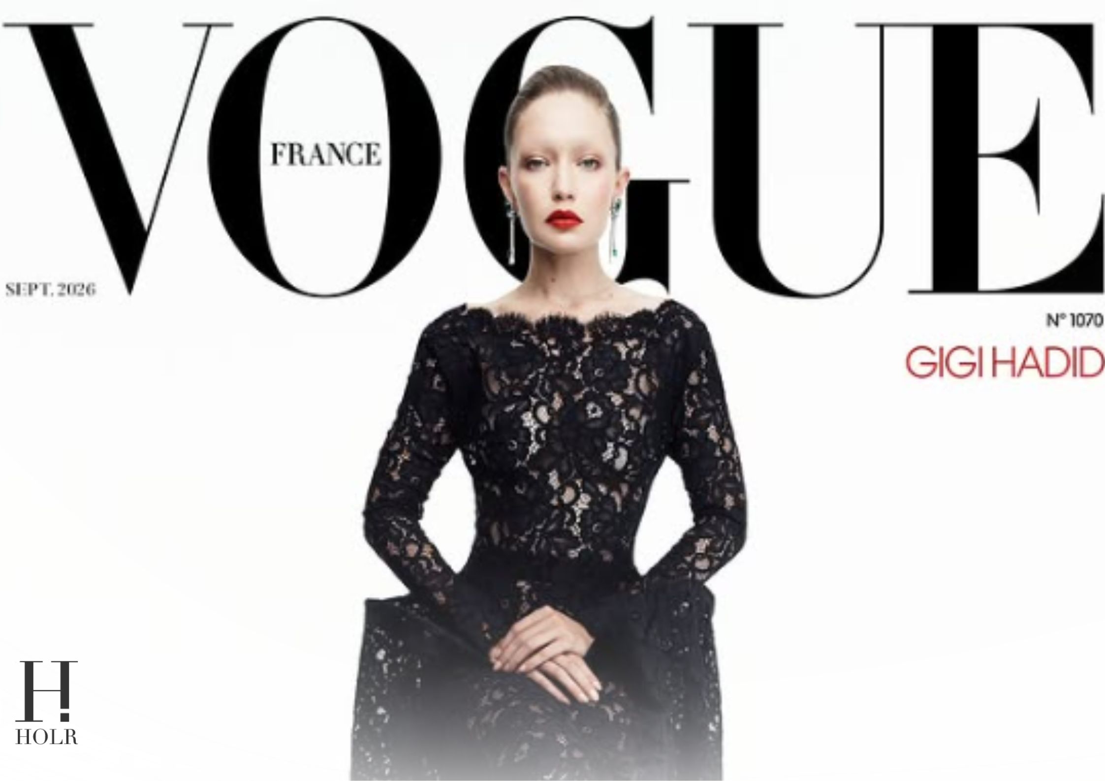 Gigi Hadid Brings Parisian Style to Vogue France