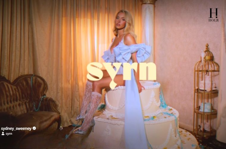 Sydney Sweeney promotes her new Birthday Boobs SYRN lingerie collection ahead of her 29th birthday.