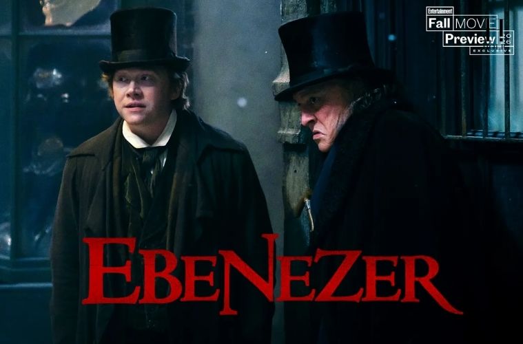 Johnny Depp as Ebenezer Scrooge and Rupert Grint as Bob Cratchit in Ti West’s dark new adaptation of A Christmas Carol.
