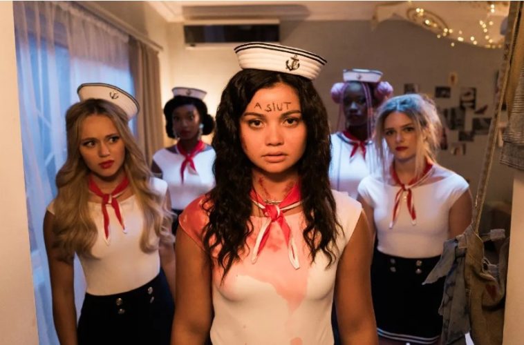 Siena Agudong and Brec Bassinger star in the upcoming horror comedy Buzzkill.