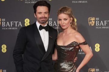 Sebastian Stan and Annabelle Wallis attend a public event before welcoming their first child together.