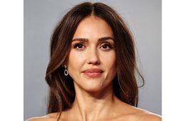 A selection of hairstyles for oval faces, including long layers, a blunt bob, curtain bangs, a textured pixie and a sleek ponytail.
