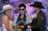Cole McBee and Kacie Adkison celebrate after their surprise Las Vegas wedding during The McBee Dynasty: Real American Cowboys.