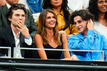 Celebrities attend the 2026 US Open in New York, including Kaia Gerber, Vera Wang, Tinashe, and other high-profile guests.