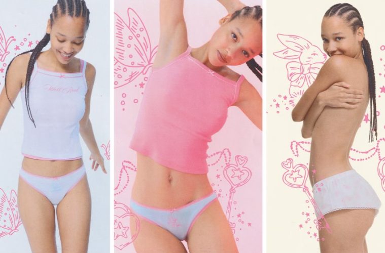 The Cou Cou x Sandy Liang collection features colorful intimates, playful prints, bows, and coordinating loungewear pieces.